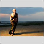 The model: Inese Alšane, by the Jurmala beach