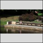 a beautiful girl alone in the park