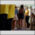 young and fresh (from behind))