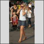 Blonde girl on the phone