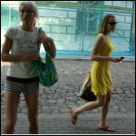 A Latvian blonde and a redhead