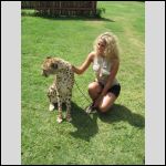 Ieva Lase with gepard :-)